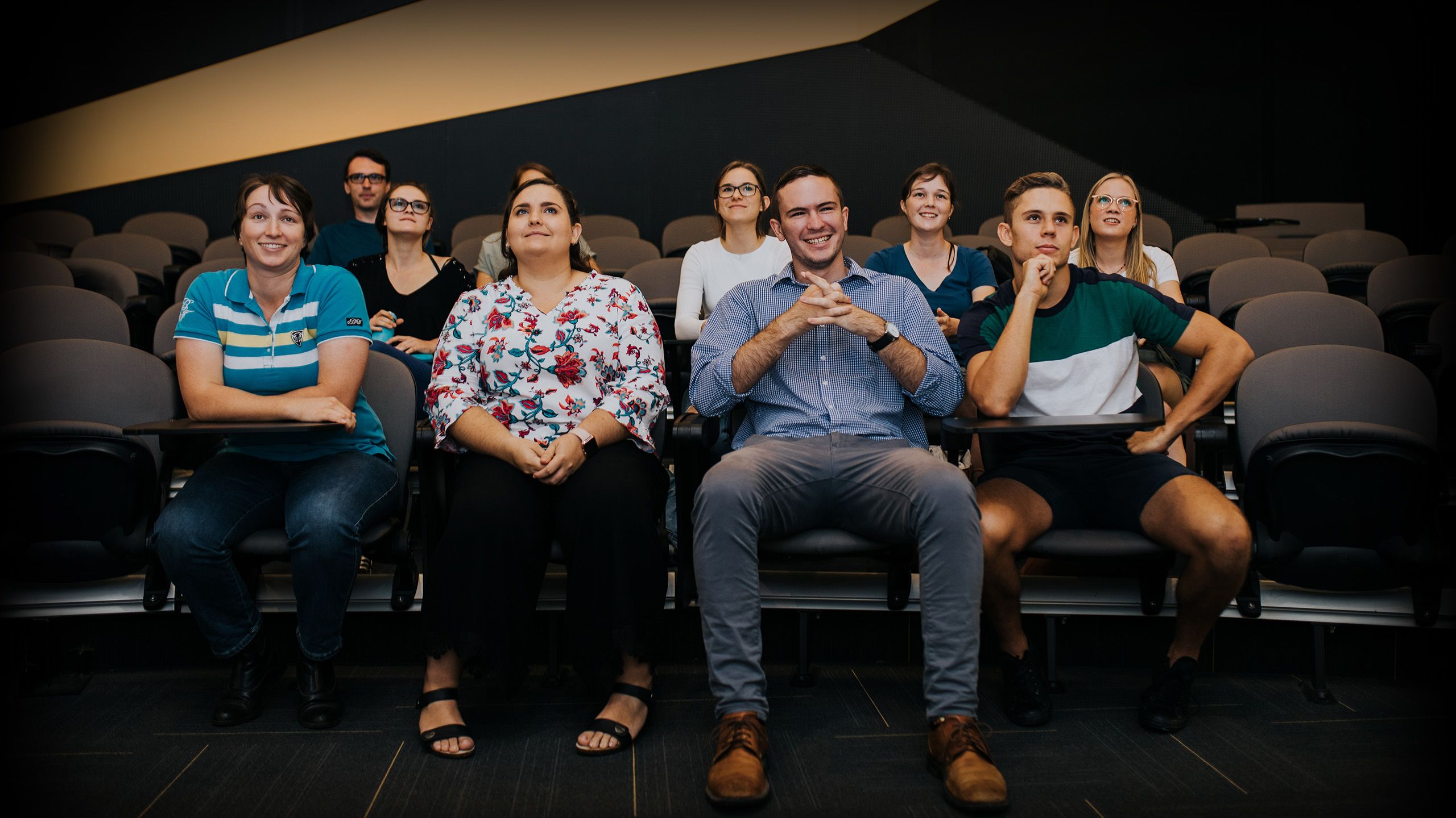 Group of student in USC Gympie lecture theatre